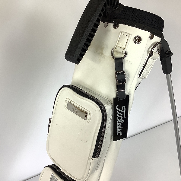 実際に弊社で買取させて頂いたTitleist/タイトリスト PUセルフスタンドキャリー スタンド式 クラブケース 47インチ対応 AJSSB91 ホワイトの画像 1枚目