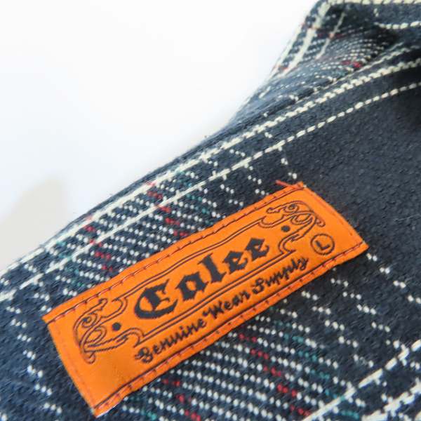実際に弊社で買取させて頂いたCALEE/キャリー 長袖チェックネルシャツ/Lの画像 2枚目
