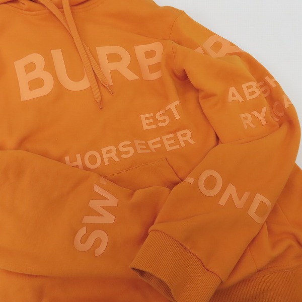 実際に弊社で買取させて頂いたBURBERRY/バーバリー 21ss HORSE FERRY PRINT ホースフェリープリントパーカー Mの画像 6枚目