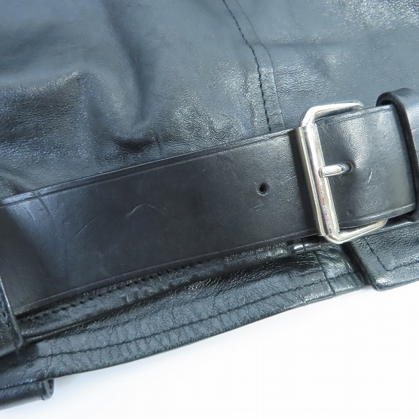 実際に弊社で買取させて頂いたGOLDEN GOOSE DELUXE BRAND/ゴールデングースデラックスブランド ダブルライダースジャケット G25U537/Sの画像 8枚目