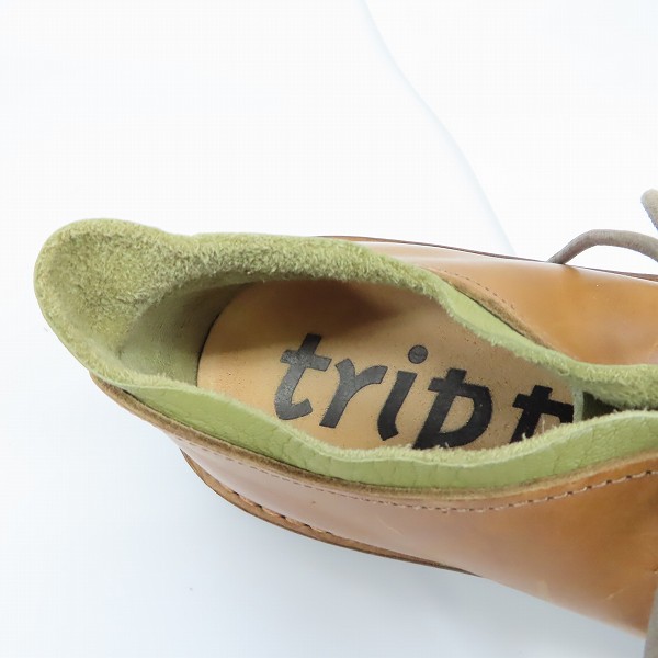 実際に弊社で買取させて頂いたtrippen/トリッペン レースアップ レザーシューズ ブラウン/40の画像 4枚目