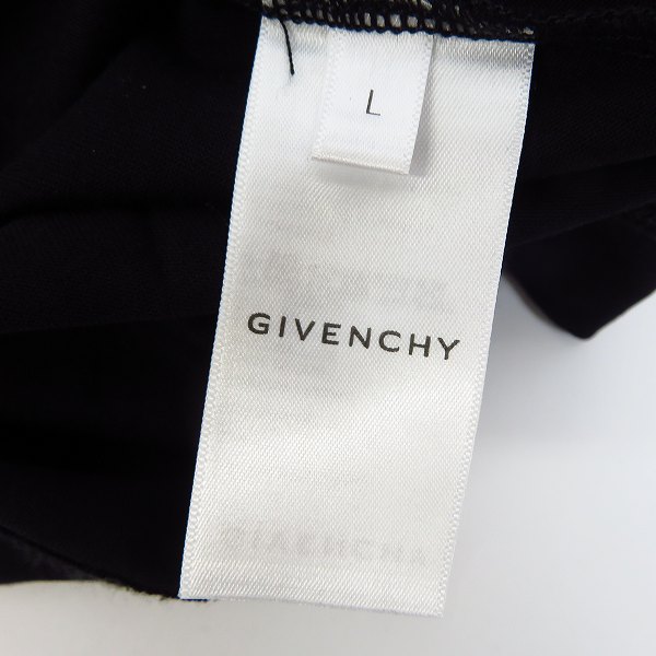 実際に弊社で買取させて頂いた【JPタグ】GIVENCHY/ジバンシィ ロゴプリント 半袖Tシャツ BM713Y3Y6B/Lの画像 3枚目