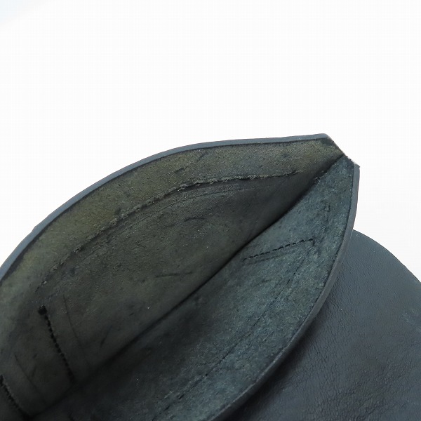 実際に弊社で買取させて頂いたCALEE/キャリー 三つ折り レザーショートウォレット ブラックの画像 9枚目