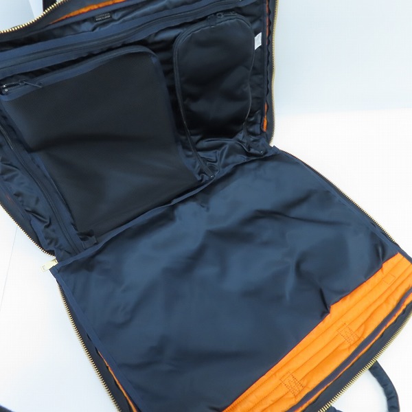 実際に弊社で買取させて頂いたHEAD PORTER/ヘッドポーター TANKER/タンカー ガーメントケース ネイビーの画像 5枚目