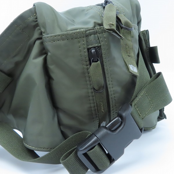 実際に弊社で買取させて頂いたHEAD PORTER/ヘッドポーター OLIVEDRAB/オリーブドラブ ニューウエストバッグの画像 2枚目