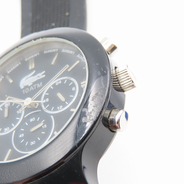 実際に弊社で買取させて頂いたLACOSTE/ラコステ ラバーベルト 腕時計 2点セット【動作未確認】の画像 7枚目