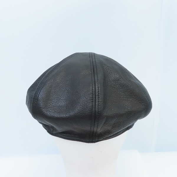 実際に弊社で買取させて頂いたルードギャラリー 16AW レザーキャスケット/Mの画像 3枚目