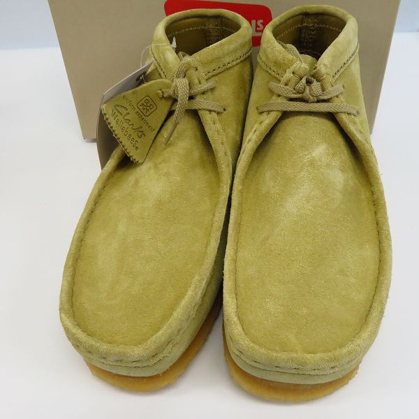 実際に弊社で買取させて頂いた【未使用】ユニフォームエクスペリメント×クラークス ワラビーブーツ ベージュ系 UE-120117/8.5G