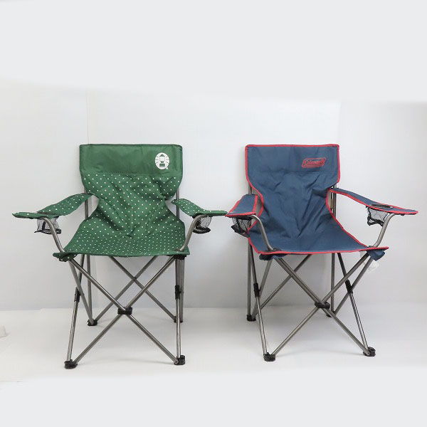実際に弊社で買取させて頂いたColeman/コールマン リゾートチェア グリーンドット 2000026735/アームチェア 2000026731 2点セット