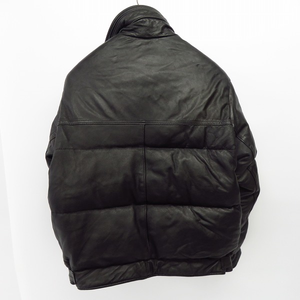 実際に弊社で買取させて頂いたSchott×GOODENOUGH/ショット×グッドイナフ Perfecto/パーフェクト レザー ダウンジャケット/Mの画像 1枚目