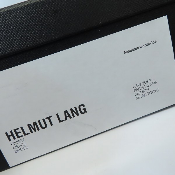 実際に弊社で買取させて頂いたHELMUT LANG/ヘルムートラング レザーサイドゴアブーツ/ブラック/8.5の画像 8枚目