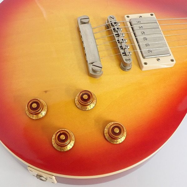 実際に弊社で買取させて頂いた★Epiphone/エピフォン Les Paul Standard/レスポールスタンダード チェリーサンバースト ギグケース付 の画像 6枚目