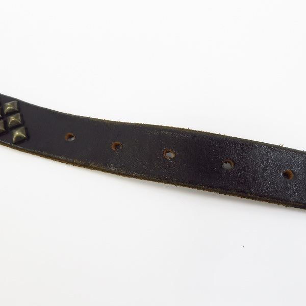 実際に弊社で買取させて頂いたCALEE/キャリー ロゴ入り レザースタッズベルトの画像 6枚目