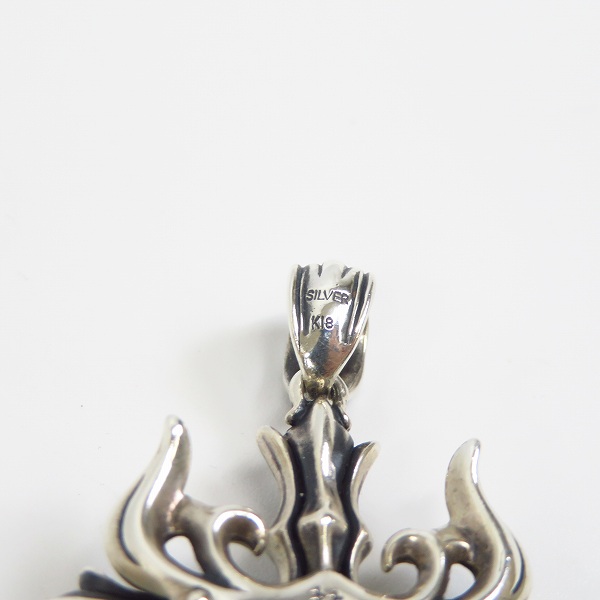 実際に弊社で買取させて頂いたBloody Mary/ブラッディマリー ARKADIA Nemesis/アルカディア ネメシス SILVER/K18 クロス ペンダント トップの画像 4枚目