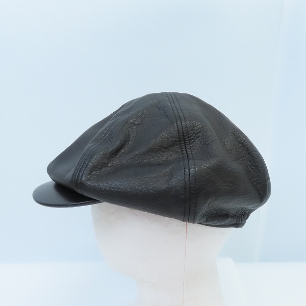 実際に弊社で買取させて頂いたルードギャラリー 16AW レザーキャスケット/Mの画像 2枚目