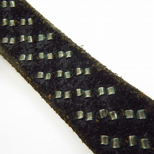 実際に弊社で買取させて頂いたCALEE/キャリー ロゴ入り レザースタッズベルトの画像 5枚目