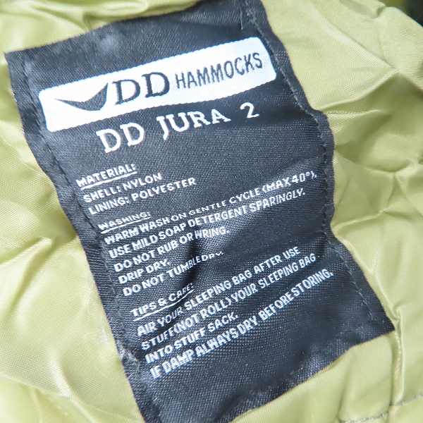 実際に弊社で買取させて頂いたDD/ディーディー Jura2 Sleeping Bag/スリーピングバッグ ハンモック用寝袋 キャンプ/アウトドア/XL の画像 4枚目