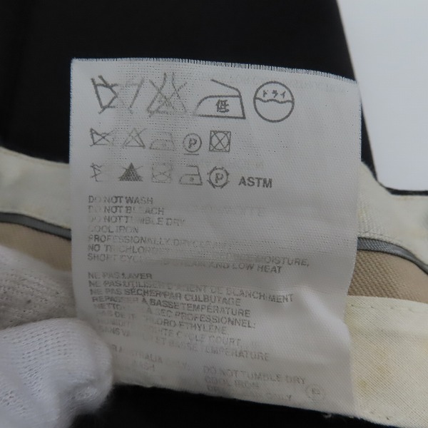 実際に弊社で買取させて頂いたHELMUT LANG/ヘルムートラング ウール スラックスパンツ/48の画像 4枚目