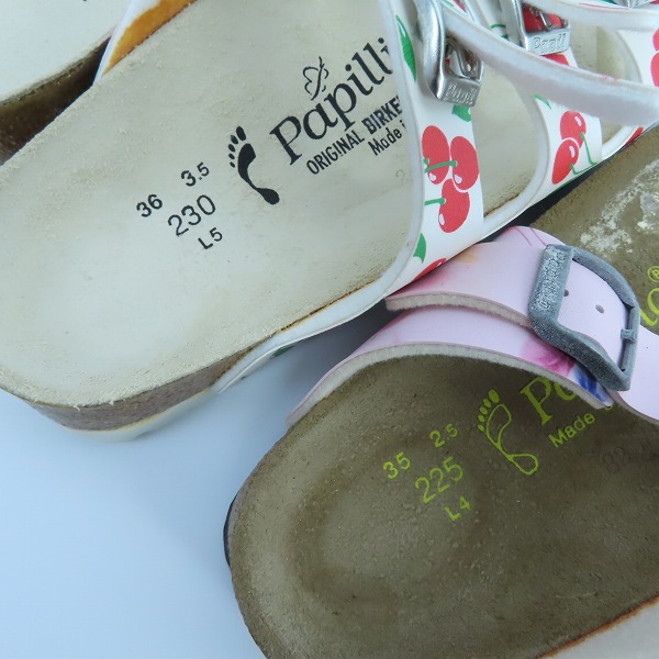 実際に弊社で買取させて頂いたBIRKENSTOCK/ビルケンシュトック Popillio  Gizeh/ギゼ  花柄/アリゾナ チェリー柄 サンダル/22.5/23.0  2点セットの画像 2枚目