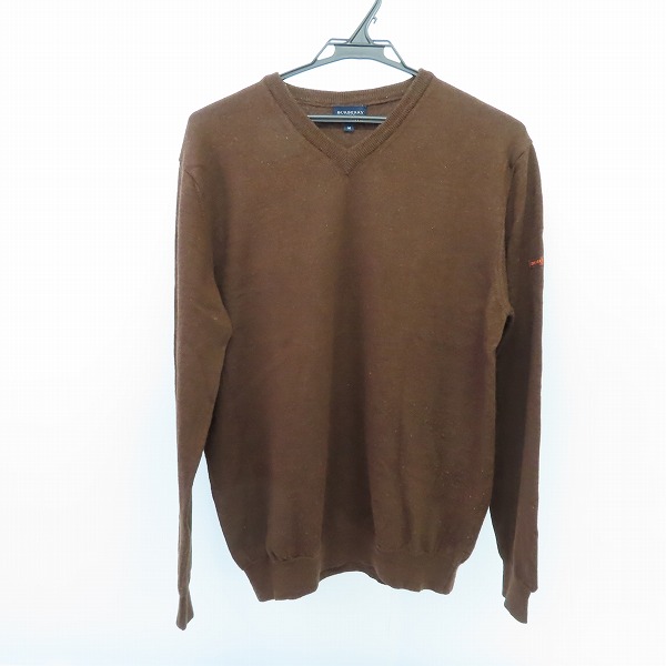 実際に弊社で買取させて頂いたBURBERRY GOLF/バーバリー ゴルフ Vネックセーター 長袖/M