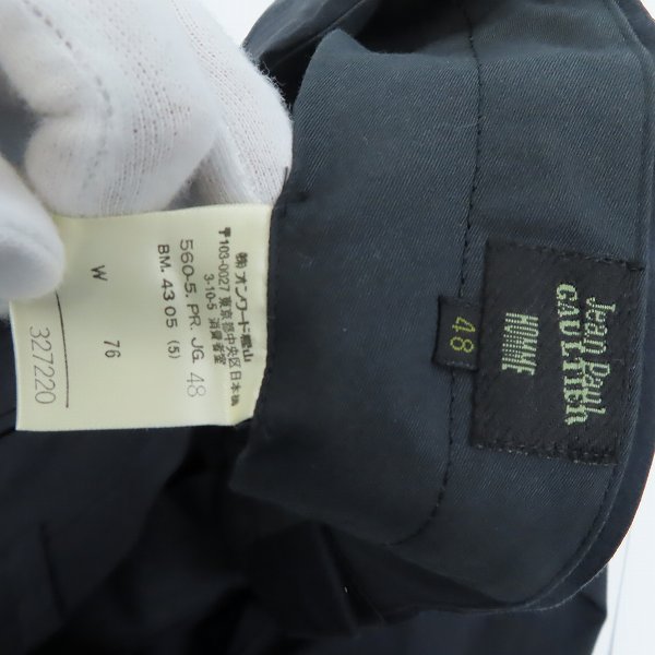 実際に弊社で買取させて頂いたJEAN PAUL GAULTIER HOMME/ジャンポールゴルチェオム スラックスパンツ /size：48の画像 3枚目