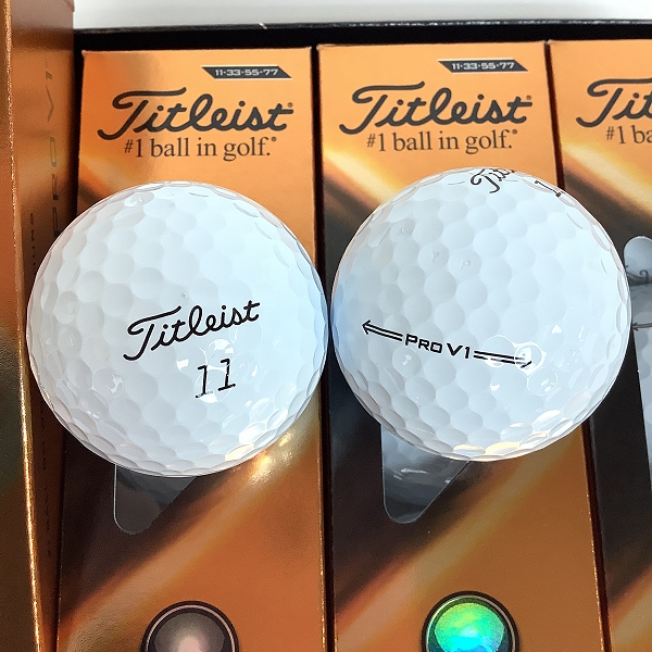 実際に弊社で買取させて頂いた【未使用】Titleist/タイトリスト PRO V1 2021年モデル ゴルフボール 1ダースの画像 1枚目