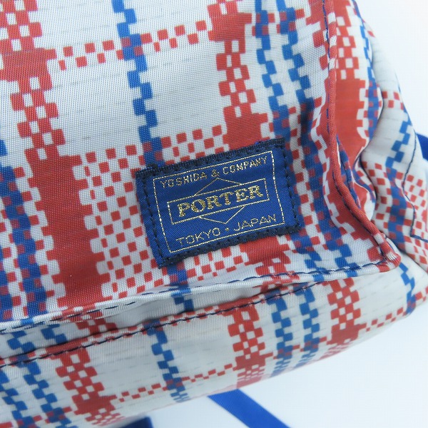 実際に弊社で買取させて頂いたHEAD PORTER/ヘッドポーター チェック柄 バックパック/リュックの画像 4枚目