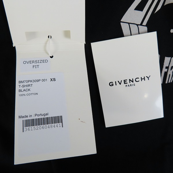 実際に弊社で買取させて頂いた【JPタグ】GIVENCHY/ジバンシィ オーバーサイズ イーグルプリント半袖Tシャツ BM70PK309P/XSの画像 8枚目