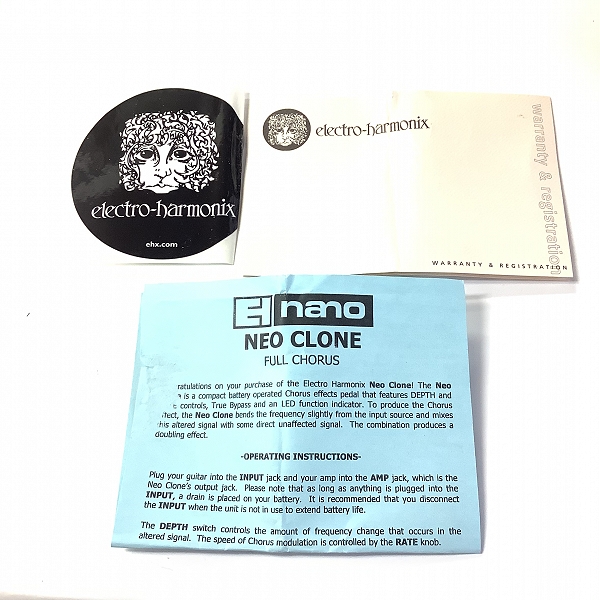 実際に弊社で買取させて頂いたELECTRO-HARMONIX/エレクトロハーモニックス Neo Clone コーラス エフェクター 動作確認済みの画像 6枚目