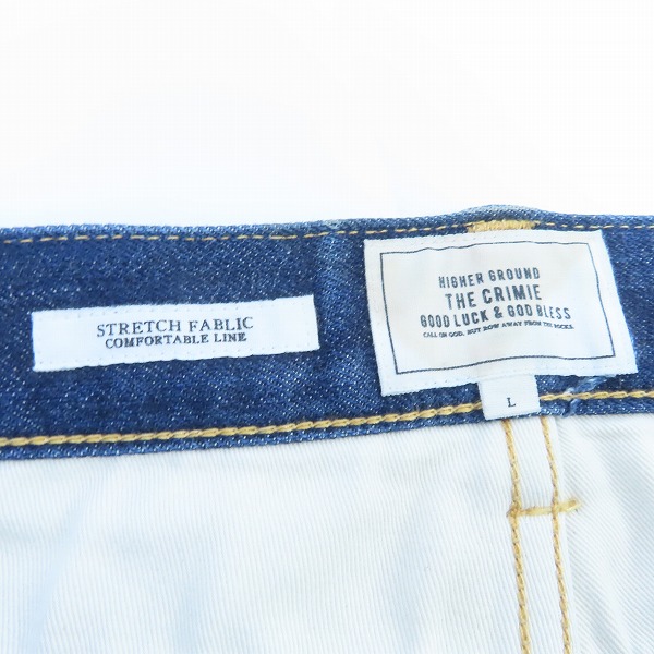 実際に弊社で買取させて頂いたTHE CRIMIE/クライミー STRETCH FABLIC インディゴデニムパンツ Lの画像 4枚目