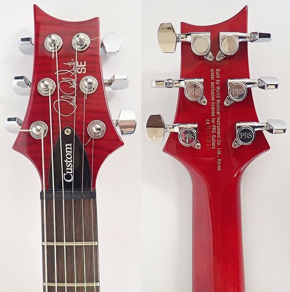 実際に弊社で買取させて頂いた★PRS/Paul Reed Smith/ポールリードスミス SE Custom 24 タップスイッチ搭載 バードインレイ ギグケース付 の画像 2枚目