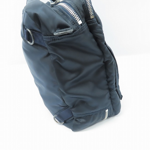 実際に弊社で買取させて頂いた【ショルダー欠品】HEAD PORTER/ヘッドポーター 3WAY ブリーフケース ネイビーの画像 2枚目