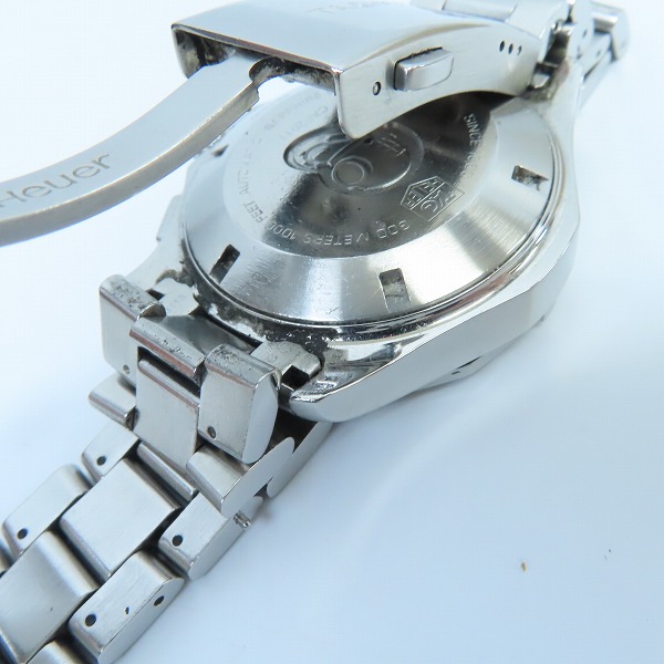実際に弊社で買取させて頂いた【ギャラ付】TAG Heuer/タグホイヤー ニューアクアレーサー クロノグラフ デイデイト 自動巻き CAF2011.BA0815の画像 4枚目