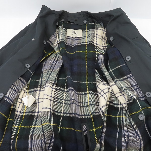 実際に弊社で買取させて頂いたBURBERRY LONDON/バーバリーロンドン 裏地チェック ライナー付き ステンカラーコート/46の画像 6枚目