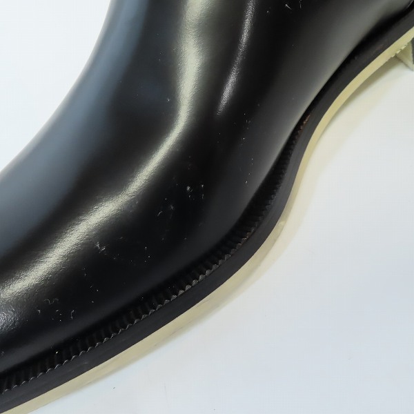 実際に弊社で買取させて頂いたHELMUT LANG/ヘルムートラング レザーサイドゴアブーツ/ブラック/8.5の画像 6枚目