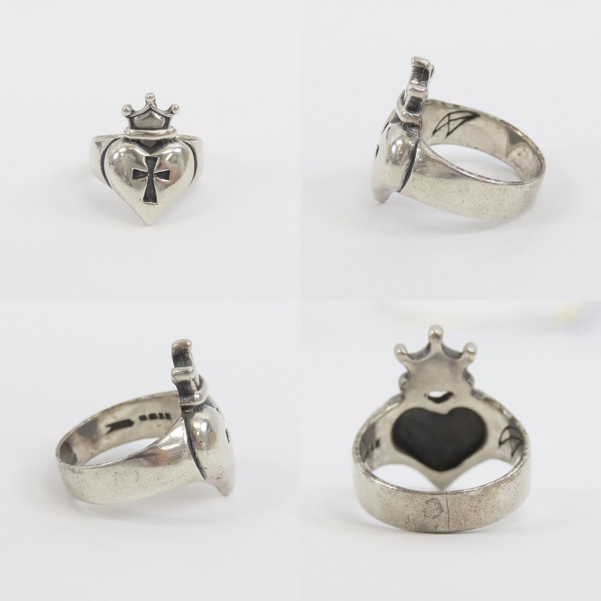 実際に弊社で買取させて頂いた【ギャラ付】CRAZY PIG/クレイジーピッグ HEART & CROWN RING - SMALL 17号の画像 1枚目