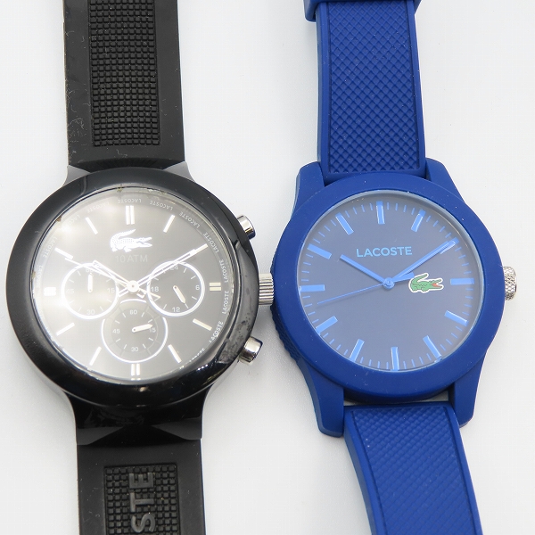 実際に弊社で買取させて頂いたLACOSTE/ラコステ ラバーベルト 腕時計 2点セット【動作未確認】の画像 1枚目