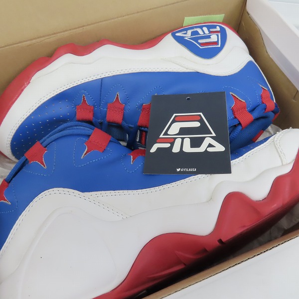 実際に弊社で買取させて頂いたFILA/フィラ Grant Hil 95 BLUE/RED/WHITE グラントヒル 1VB90072-429/US9の画像 8枚目