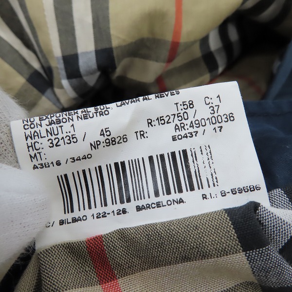 実際に弊社で買取させて頂いたBurberrys/バーバリーズ 裏地ノバチェック ロングコート/45の画像 4枚目