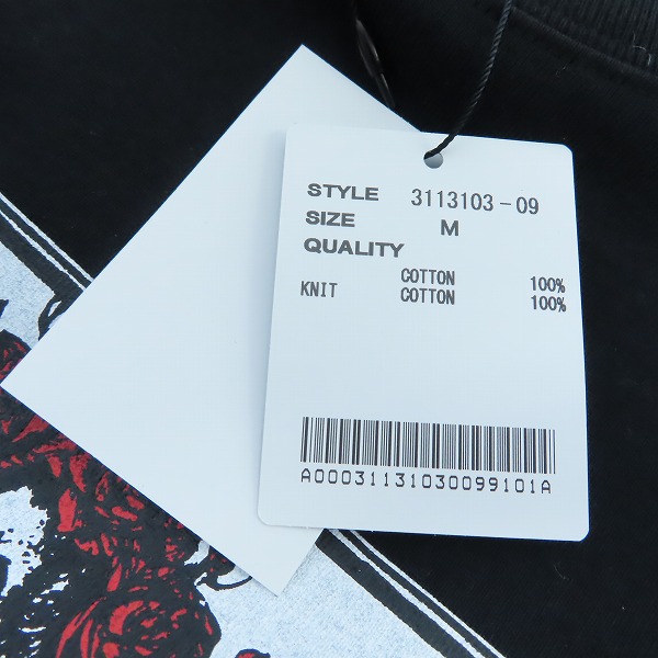 実際に弊社で買取させて頂いた【未使用】GRATEFUL DEAD×Schott/グレイトフルデッド×ショット LS T-SHIRT Skull & Roses/Mの画像 7枚目