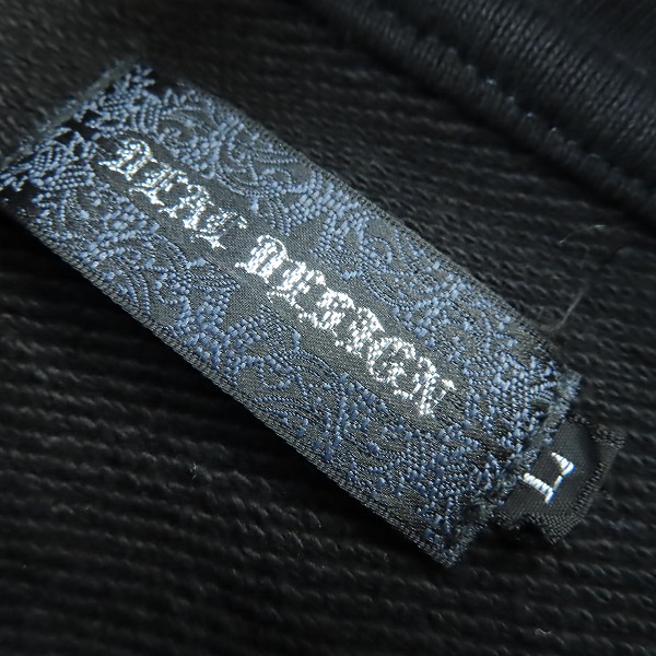 実際に弊社で買取させて頂いたDEAL DESIGN/ディールデザイン ジップアップパーカー ブラック/Lの画像 2枚目