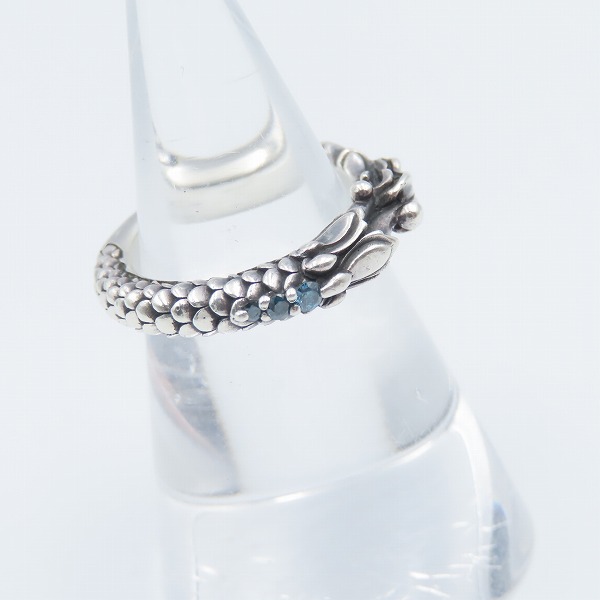 実際に弊社で買取させて頂いたBloody Mary/ブラッディーマリー D0.06ct/ブルーダイヤモンド 四神-青龍リング 11号の画像 4枚目