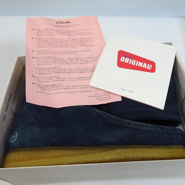 実際に弊社で買取させて頂いたuniform experiment×CLARKS/ユニフォームエクスペリメント×クラークス ワラビーブーツ ネイビー系 UE-120117/8.5Gの画像 8枚目