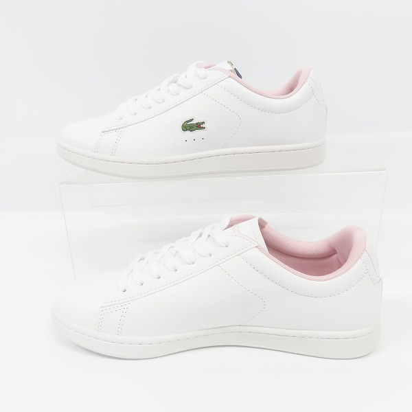 実際に弊社で買取させて頂いた【未使用】LACOSTE/ラコステ CARNABY/カーナビー レザーローカットスニーカー SF00370/38Aの画像 3枚目