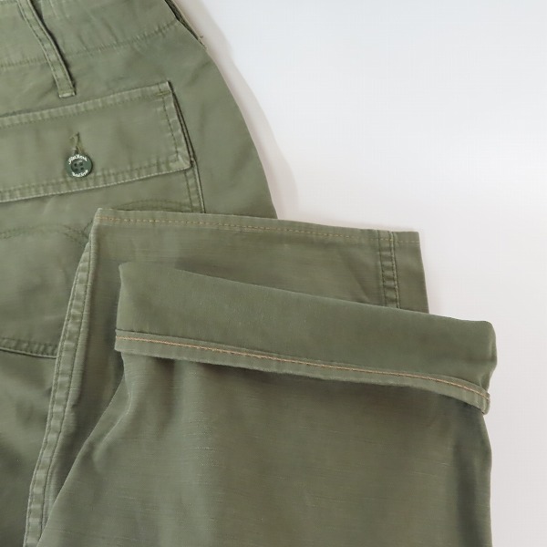 実際に弊社で買取させて頂いたTHE FLAT HEAD/フラットヘッド ダブル ニー カーゴパンツ CGP-01C/32の画像 7枚目