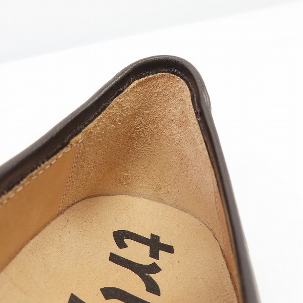 実際に弊社で買取させて頂いたtrippen/トリッペン サイドゴア レザーシューズ ダークブラウン/40の画像 7枚目