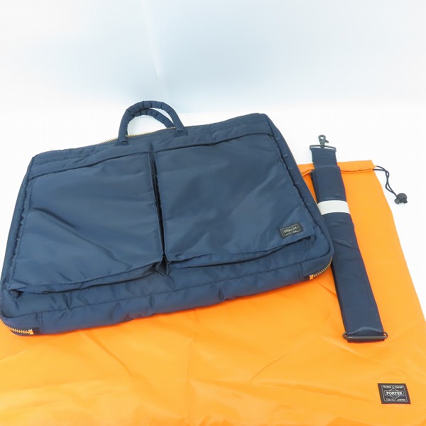 実際に弊社で買取させて頂いたHEAD PORTER/ヘッドポーター TANKER/タンカー ガーメントケース ネイビーの画像 7枚目