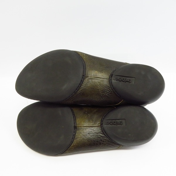 実際に弊社で買取させて頂いたtrippen/トリッペン レースアップレザーシューズ カーキ/42の画像 2枚目