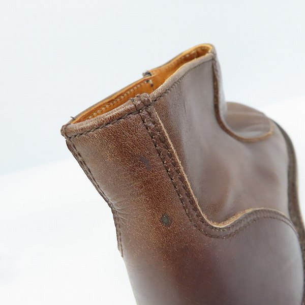 実際に弊社で買取させて頂いたtrippen/トリッペン サイドジップ ミッドカット レザーシューズ ブラウン/40の画像 6枚目