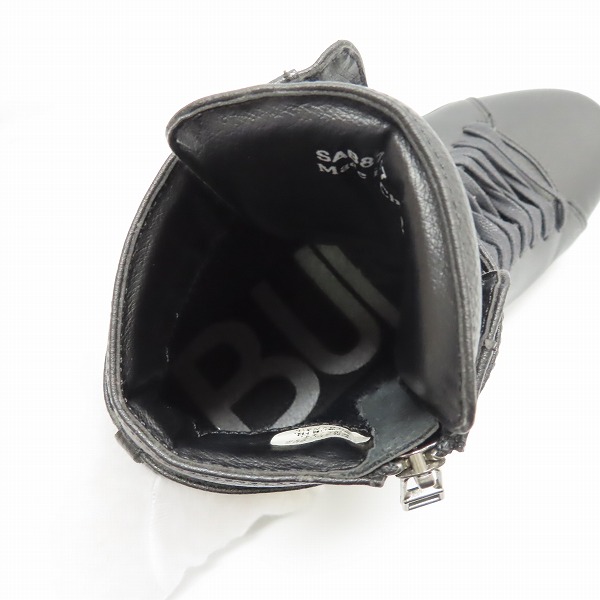 実際に弊社で買取させて頂いたBUFFALO BOBS/バッファローボブズ ハイカット スニーカー ブラック SAB8747/41の画像 4枚目